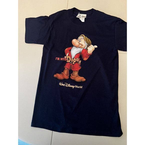 Disney Other - New With Tags Disney Grumpy "I'm with Dopey" Tee Shirt Sz S Walt Disney World